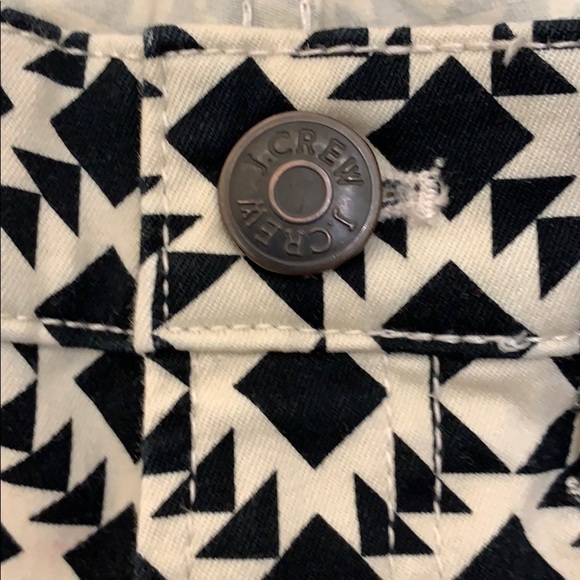 J. Crew Black geometric print jeans - Picture 5 of 5